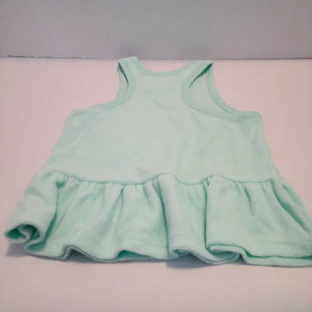 CARTER'S 3T LT MINT SHADE RACERBACK PEPLUM TOP-TRENDY TODDLER SUMMER/BEACH WEAR